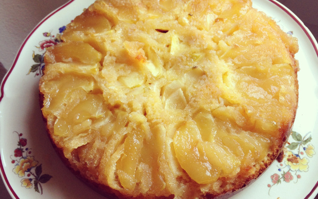 Gâteau aux pommes caramélisées façon Tatin