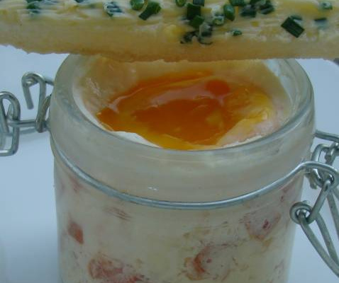 Œuf cocotte et ces mouillettes