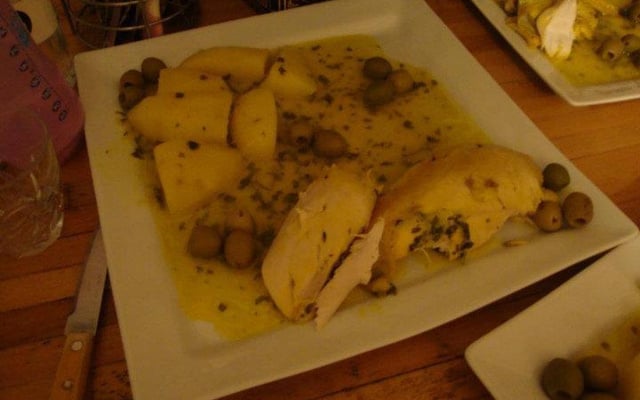Poulet aux olives économique