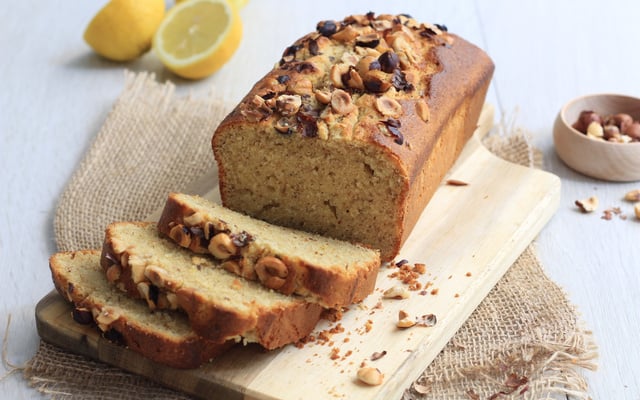 Cake au citron et noisettes