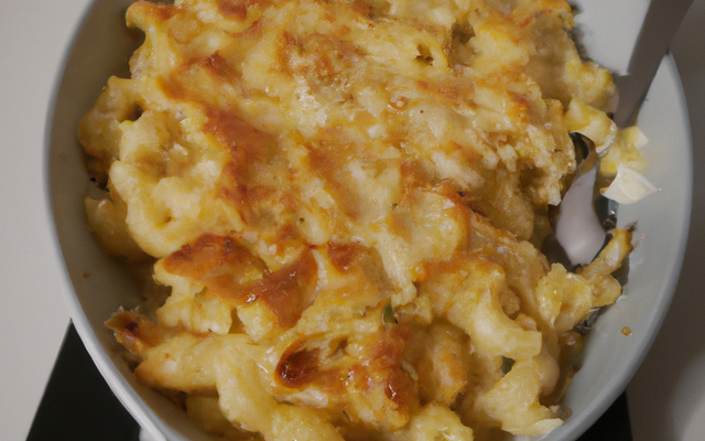 Gratin de macaronis au chèvre facile