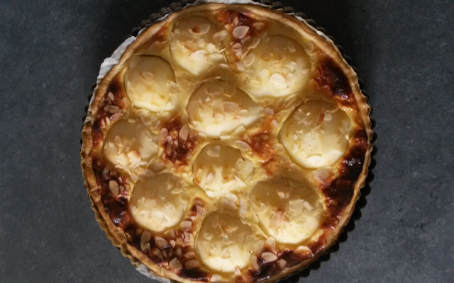 Tarte aux poires fraîches