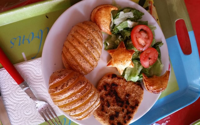 Pommes de terre gratinées au Saint Agur