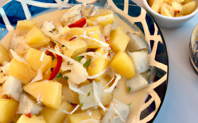 Salade de pommes de terre à la thaï et lait de coco