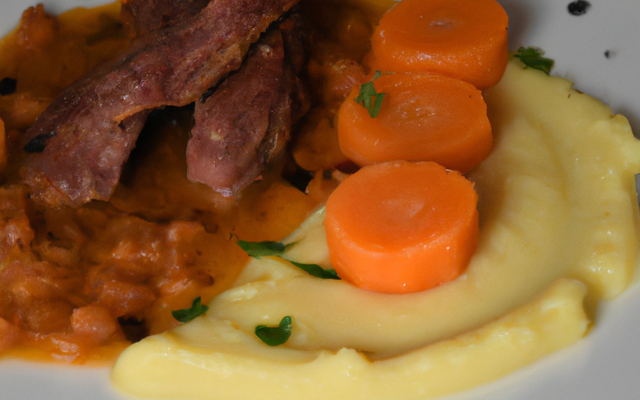 Parmentier de canard à la purée de Carotte