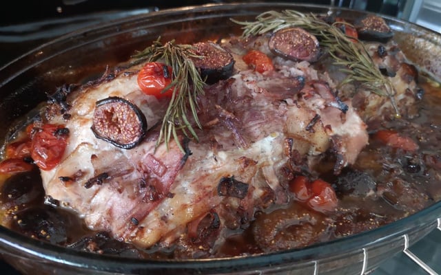 Filet mignon de porc lard et figues