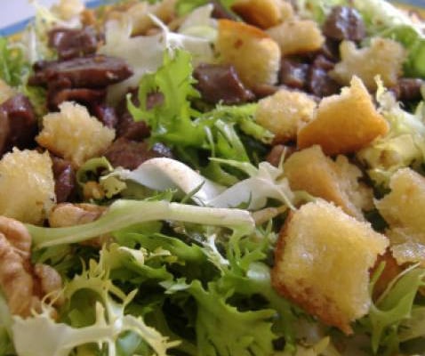 Salade de gésiers de canard