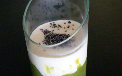 Verrines asperges-crème citronette