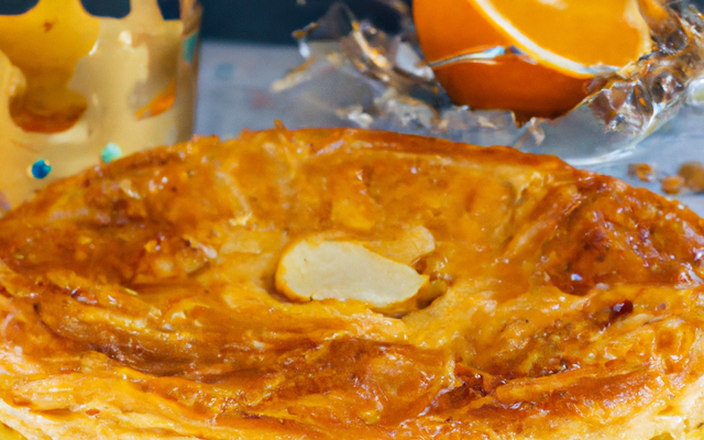 Galette des rois simple à la fleur d'oranger