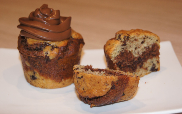 Muffins au chocolat / lait de coco