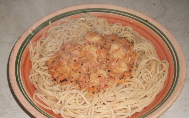 Pâtes aux crevettes