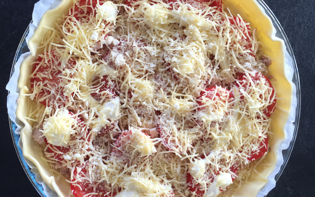 Tarte au thon et aux tomates simple