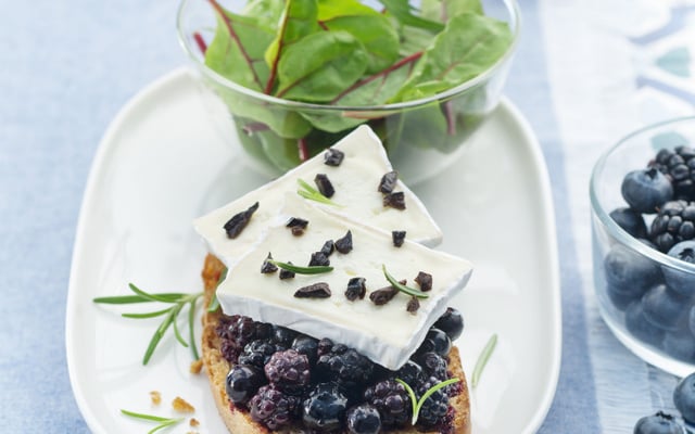 Tartines baies noires et Caprice des Dieux