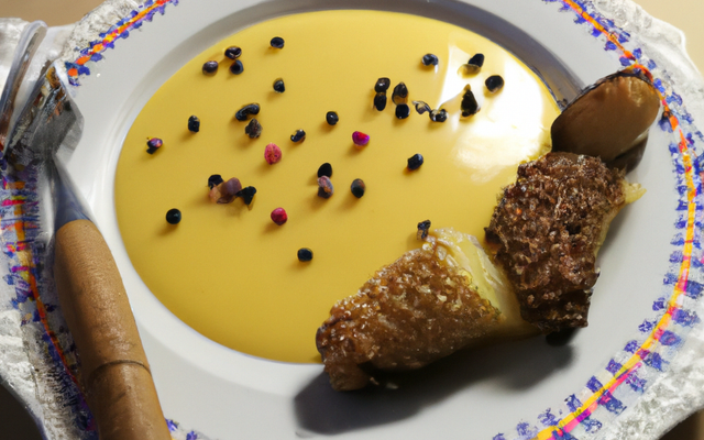 Cromesquis montagnard et sa sauce au cantal jeune