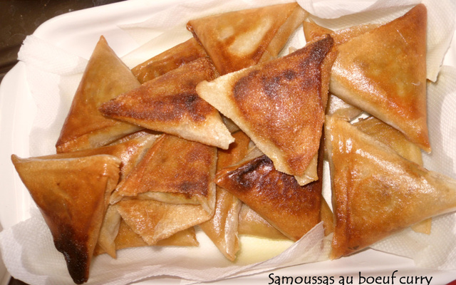 Samoussas bœuf curry