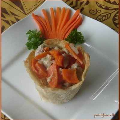 Feuilletés de thon frais aux carottes