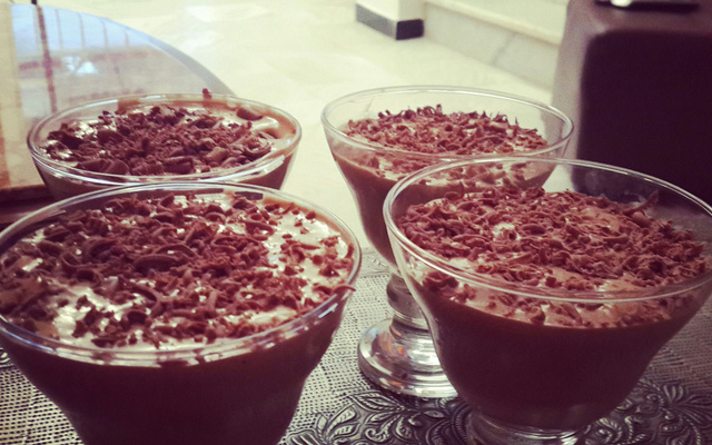 Fondant au chocolat et caramel