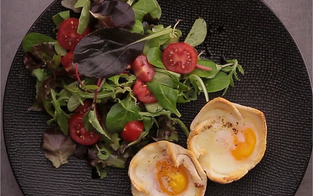 Œufs cocotte en coque de pain de mie