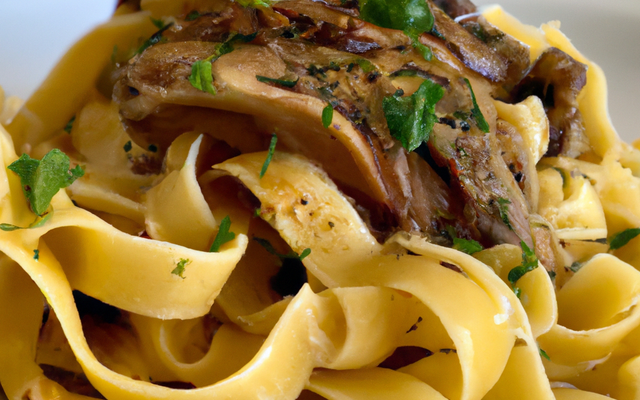 tagliatelles au foie gras