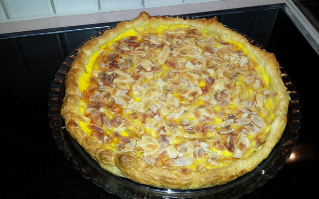 Tarte aux pommes et aux amandes