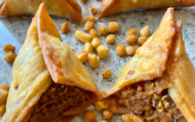 Samossa aux pralinés