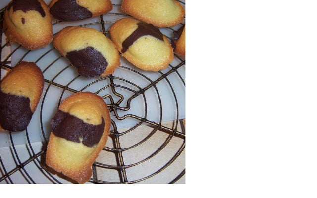 Madeleines marbrées au chocolat