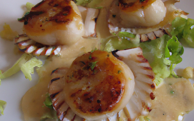 Coquilles Saint Jacques à l'unilatérale et crème d'endives caramélisée