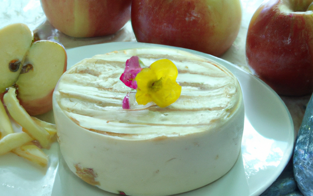 Mousse de Brie de Melun aux pommes