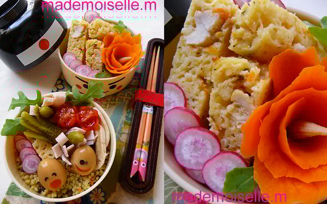 Cake au poulet mariné au citron et à l'estragon