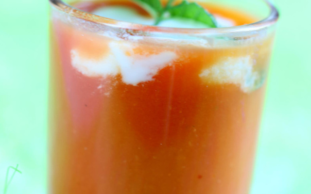 Verrine de poivrons au Tartare