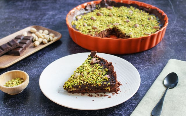Tarte croustillante façon chocolat de Dubaï à la pistache
