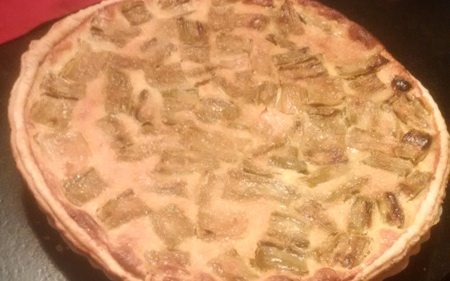 Tarte à la rhubarbe économique