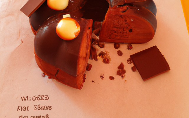 Gâteau au chocolat bicouche et pralin