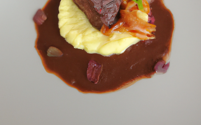 Effilochée de queue de bœuf et purée de panais