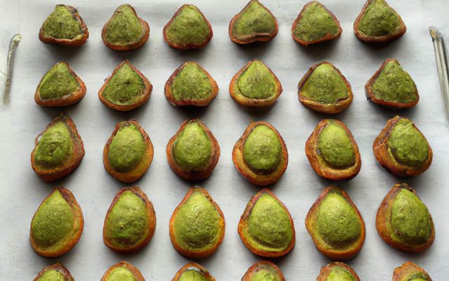 Mini madeleines pesto verde et pesto rosso