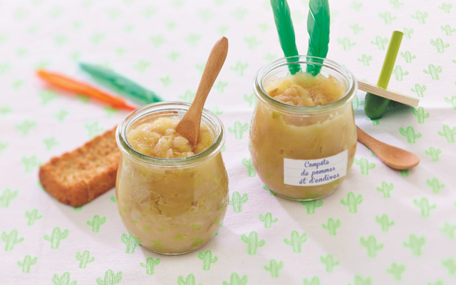 Compote de pommes et d’Endives