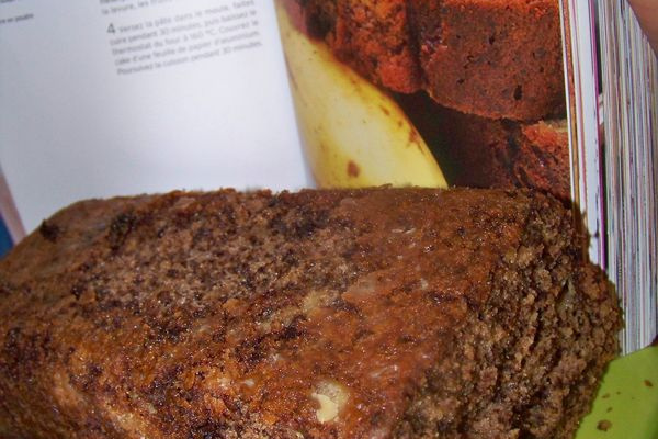 Cake chocolat banane flambée au rhum!