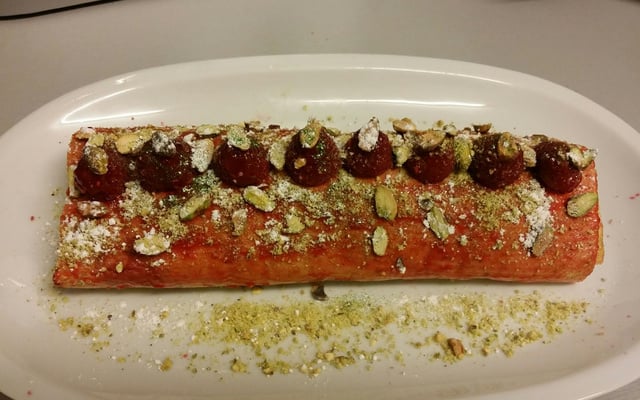 Roulé à la framboise