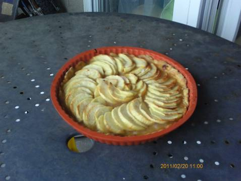 Tarte aux pommes légère et riche en fruits