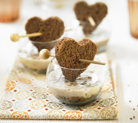 Mini mousse banane  et son cœur moelleux au chocolat