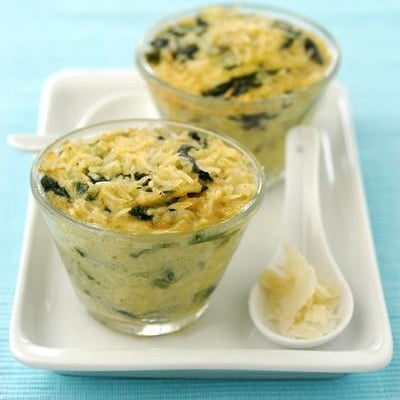 Timbale de riz aux épinards (basmati)
