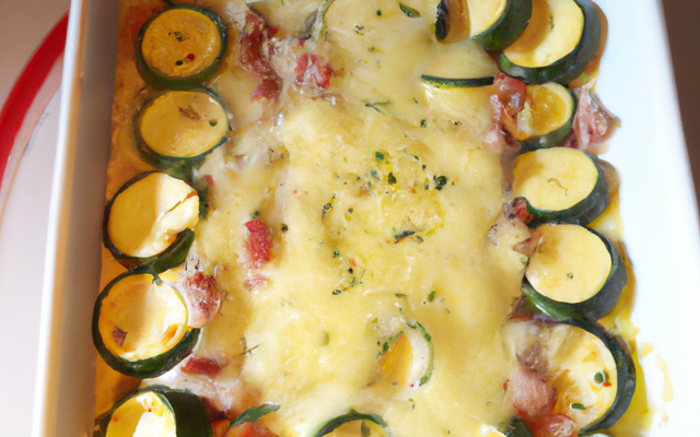 Gratin de courgette au surimi