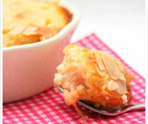 Gratin de rhubarbe à l'amande