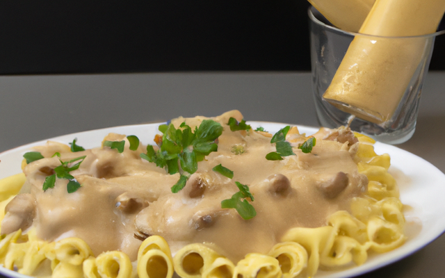 Pâtes aux trompettes de la mort et à la crème