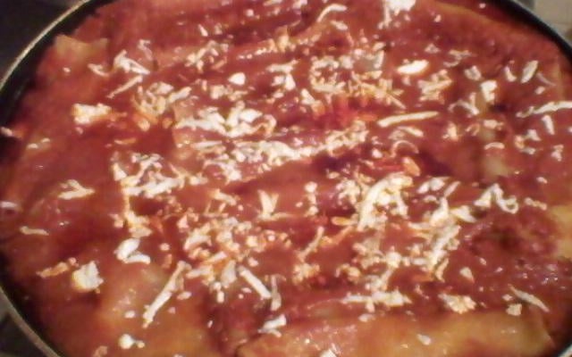 Cannellonis cuits dans la poêle