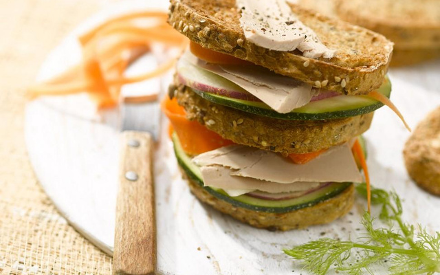 Millefeuille de légumes croquants au Fleuron de Canard