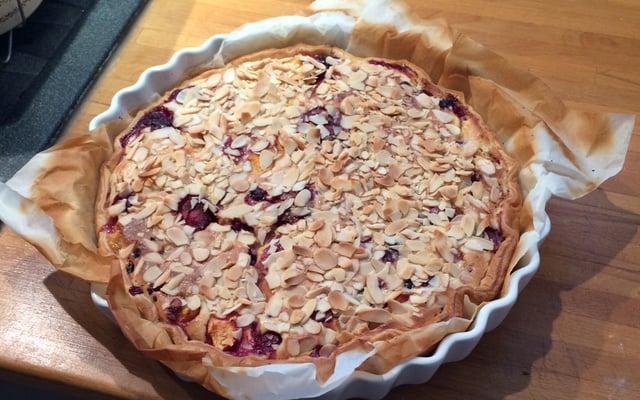 Tarte crémeuse aux fruits rouges