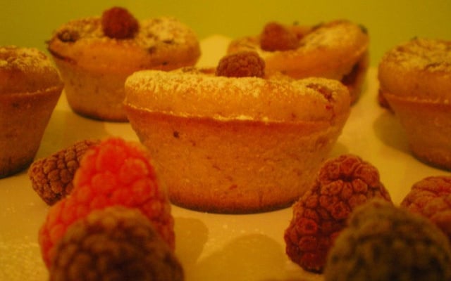 Muffins framboises gourmands