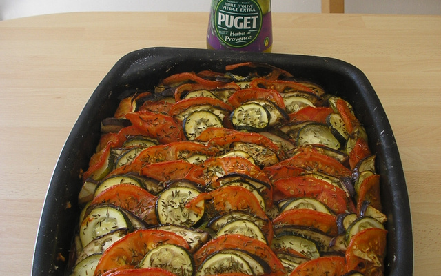 Tian de légumes d'été à l'agneau