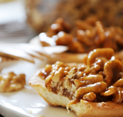 Tartelettes aux noix et miel